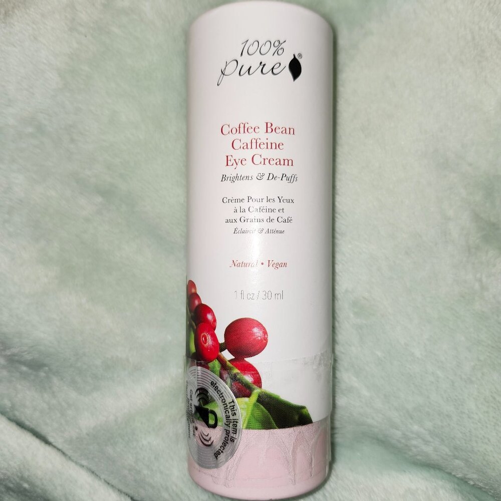 100% Pure Coffee Bean Caffeine Eye Cream BNWT